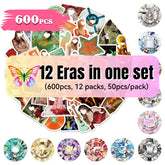 12 Eras in One Sticker Set (600pcs Total)