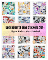 All 12 Eras Sticker Set β Upgraded Edition