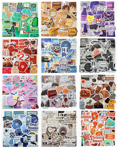 All 12 Music-themed  in One Sticker Set – Classic Version