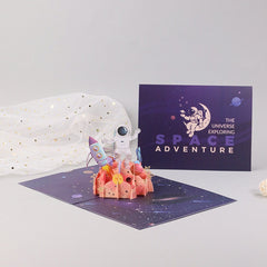 Space Adventure Pop-Up Greeting Card – Explore the Universe