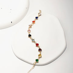 11-Albums-Inspired Rainbow Charm Bracelet-Celebrate Music & Color