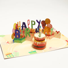 Interactive Happy Birthday Music Pop-Up Card