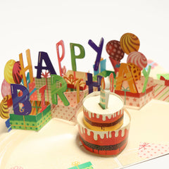 Interactive Happy Birthday Music Pop-Up Card