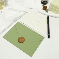 Minimalist Thank You Greeting Card with Wax Seal