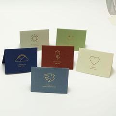 Elegant Minimalist Greeting Card Set – Six Designs of Gratitude and Joy