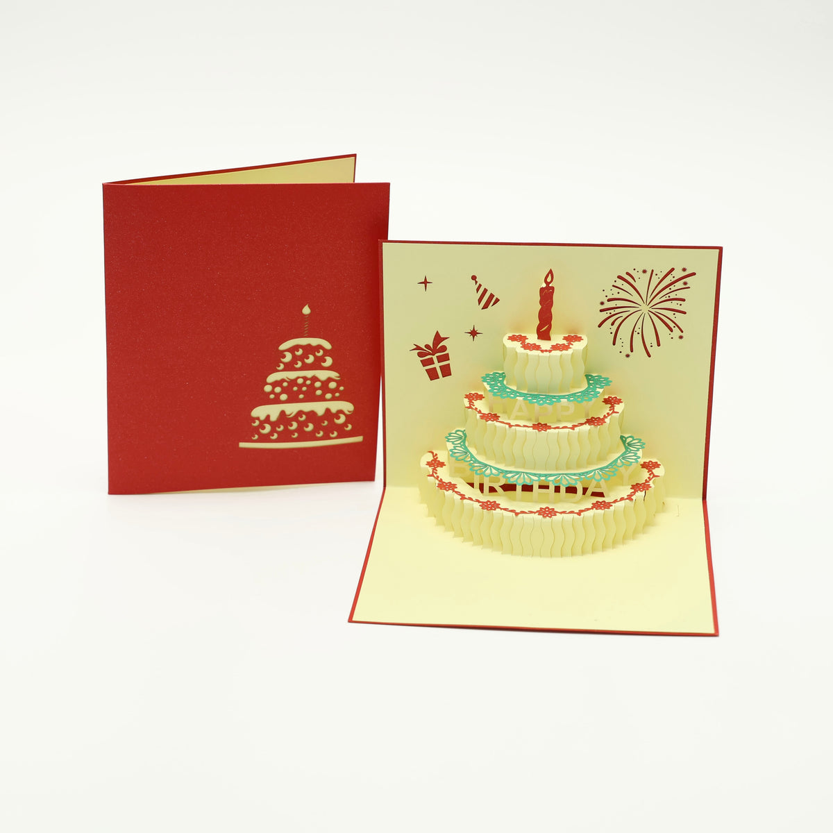 Musical Birthday Cake Pop-Up Greeting Card – Celebrate with Joyful Tunes