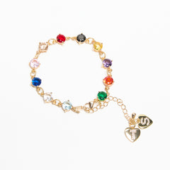 11-Albums-Inspired Rainbow Charm Bracelet-Celebrate Music & Color