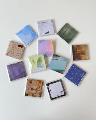 12 Music-Themed Sticky Notes Set