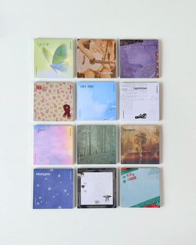 12 Music-Themed Sticky Notes Set
