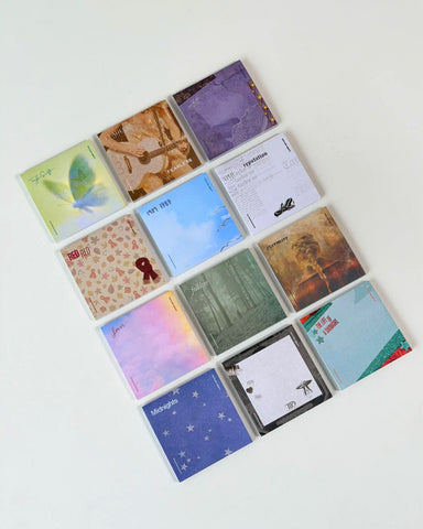 12 Music-Themed Sticky Notes Set