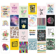 Inspirational Quote Greeting Cards Set – 24 Designs