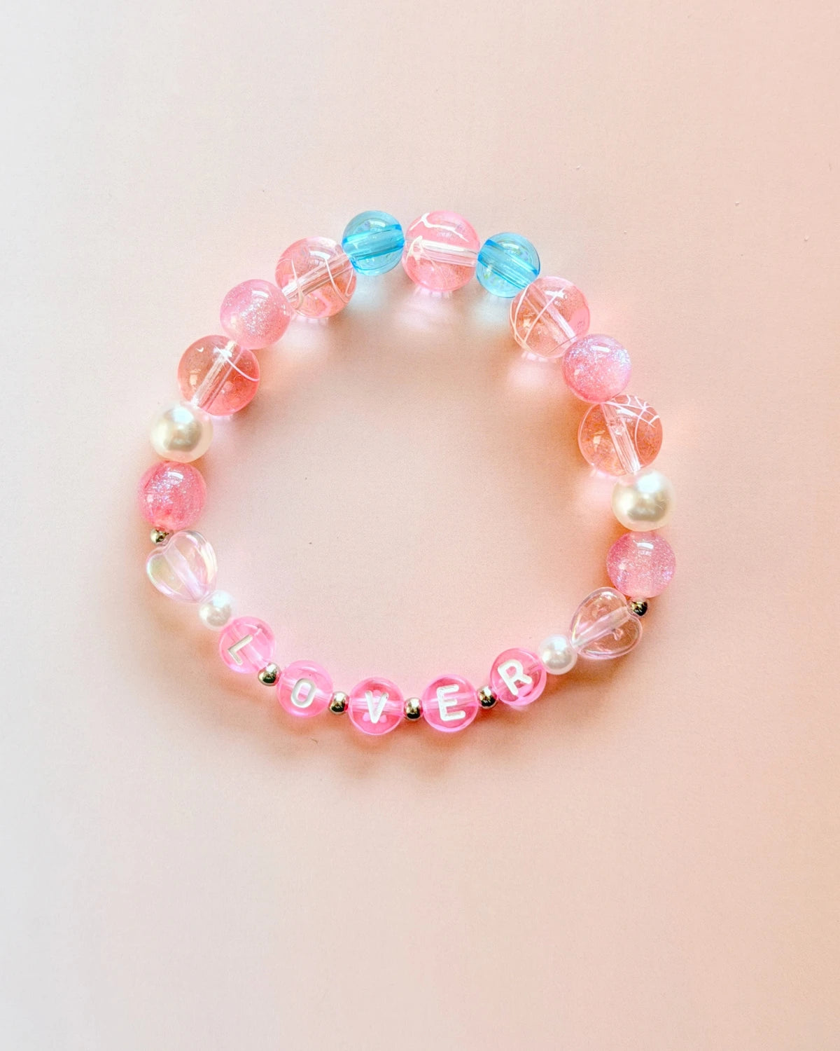 Lover Era Bracelet – Pink Beaded Romantic Bracelet | LuluKing