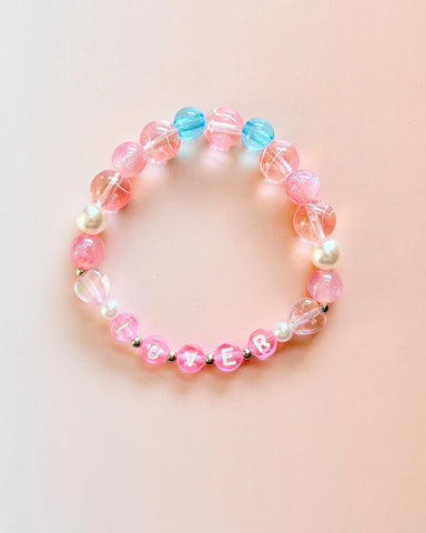Lover Era Bracelet – Pink Beaded Romantic Bracelet | LuluKing