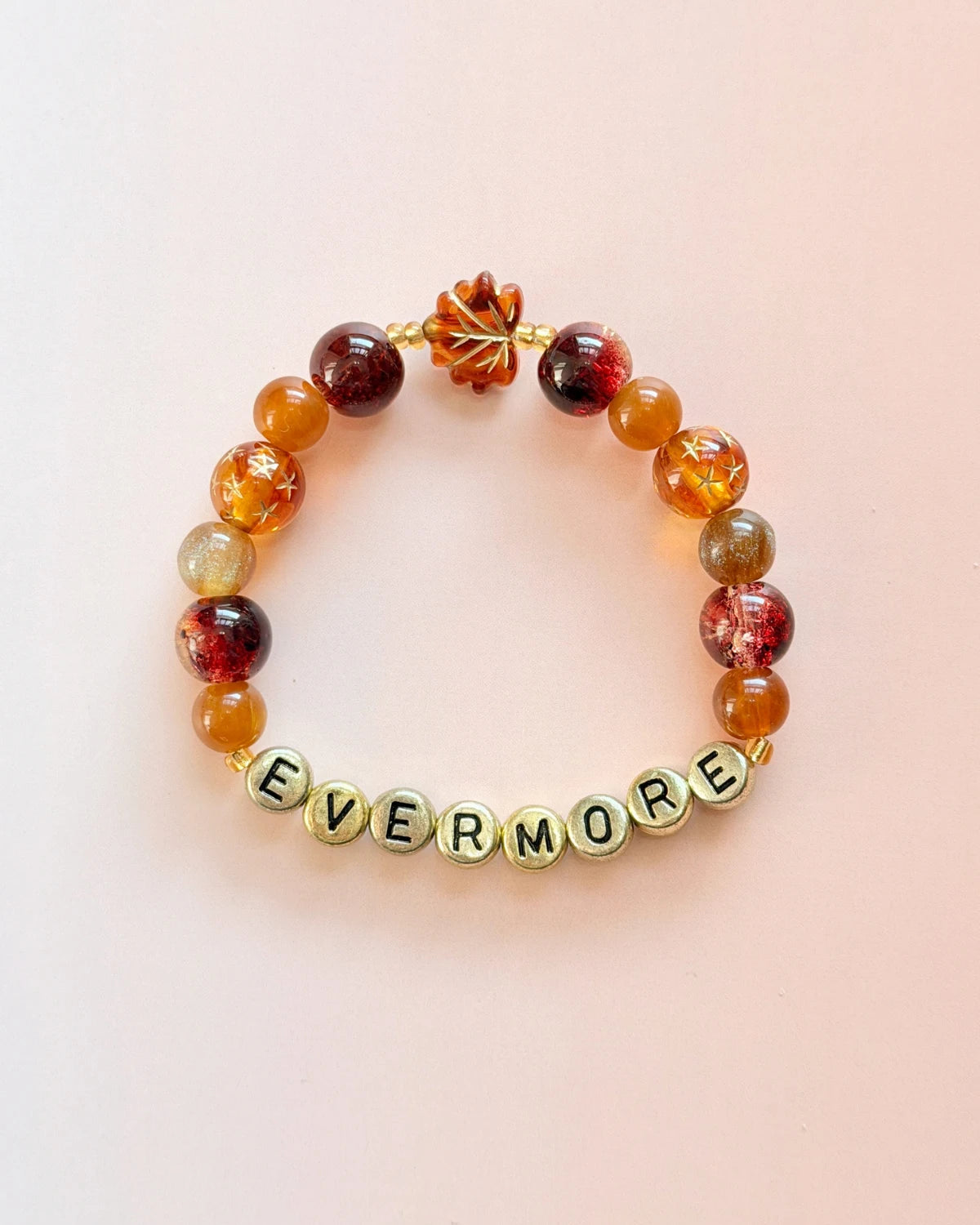Evermore Era Bracelet – Warm Brown Beaded Bracelet | LuluKing