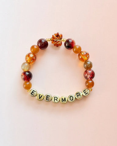 Evermore Era Bracelet – Warm Brown Beaded Bracelet | LuluKing