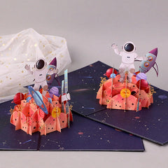 Space Adventure Pop-Up Greeting Card – Explore the Universe