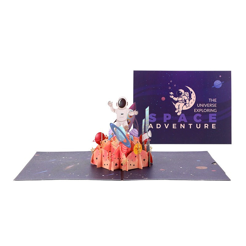 Space Adventure Pop-Up Greeting Card – Explore the Universe