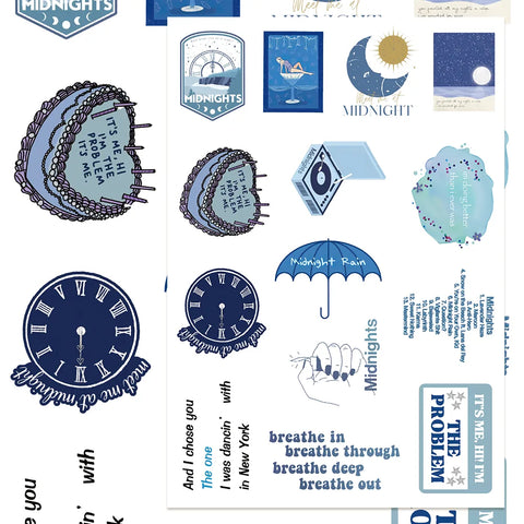 8-Album Inspired Sticker Pack – Female Singer's Music Collection