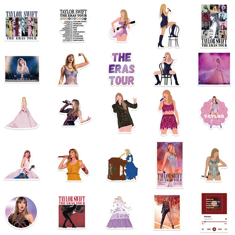 The Eras Tour-Inspired Sticker Pack – 50 Unique Designs