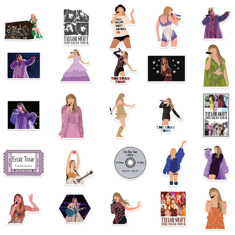 The Eras Tour-Inspired Sticker Pack – 50 Unique Designs