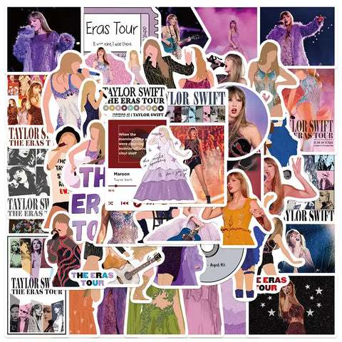 The Eras Tour-Inspired Sticker Pack – 50 Unique Designs