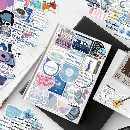 Mixed-Era Lyric Sticker Pack – 50 Unique Designs