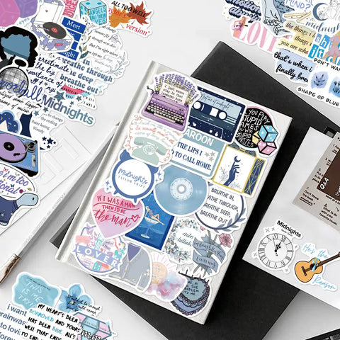 Mixed-Era Lyric Sticker Pack – 50 Unique Designs