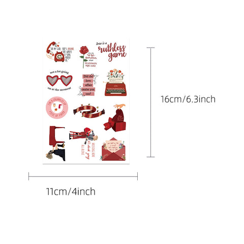 8-Album Inspired Sticker Pack – Female Singer's Music Collection